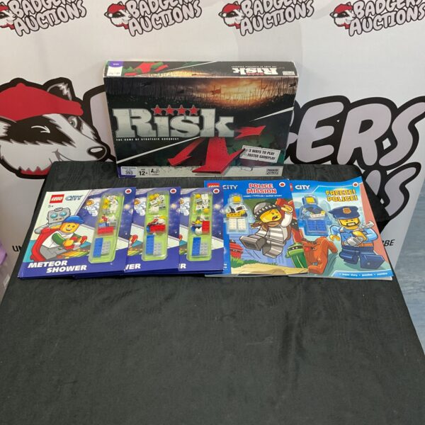 Vintage Lego Parker Risk board game with manuals.