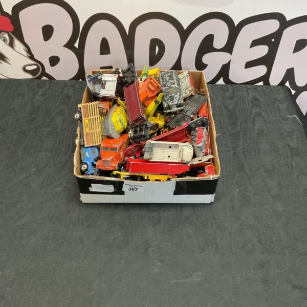 Vintage diecast model collection including Corgi, Triang and Dinky vehicles.