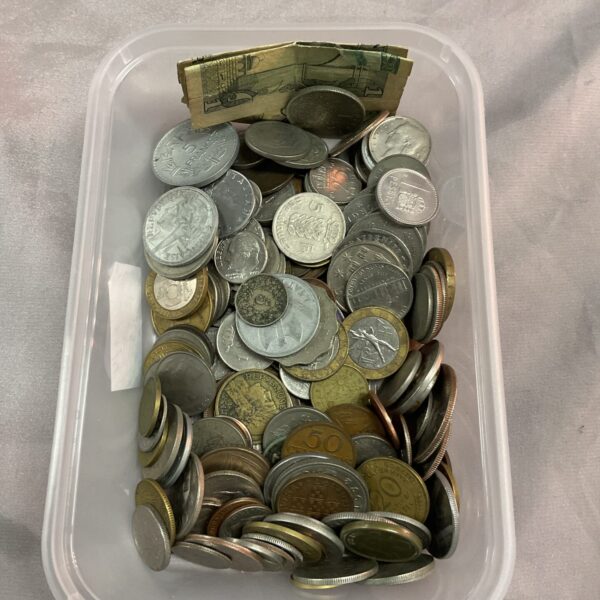 Mixed lot of British and foreign coins for collectors.