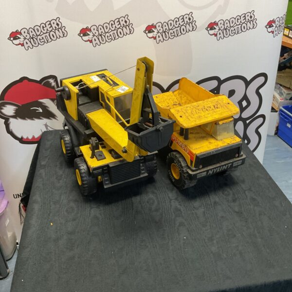 Yellow Nylint Jumbo Dump Truck, vintage diecast construction toy