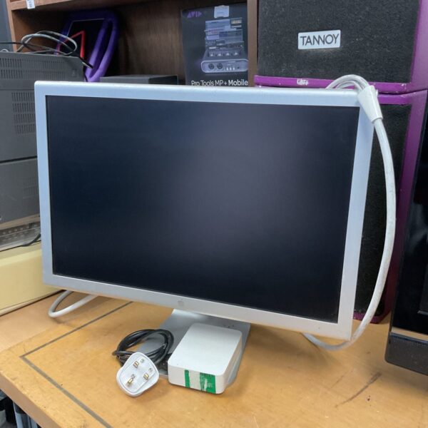 Apple 22 inch HD Cinema Display monitor with power supply.