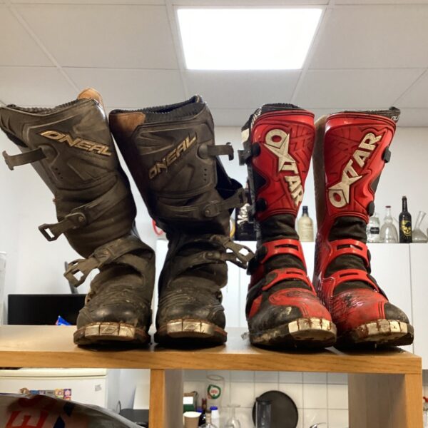 Pair of used Oxtar and O’neal motocross boots size 46.