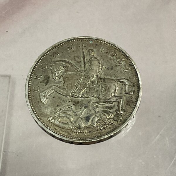 1935 Rocking Horse Crown coin obverse, featuring King George V.