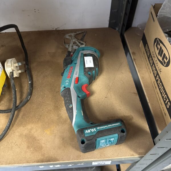 Used Bosch cordless reciprocating saw for DIY and construction projects.