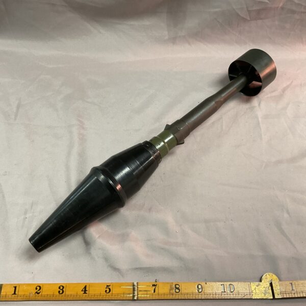 Inert AK47 rifle grenade for display and collection.