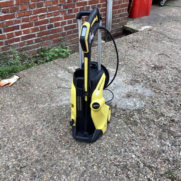Used Karcher K5 power washer for garden and patio cleaning.