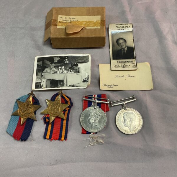 WW2 medal group including Burma Star, named to F. Bowes.