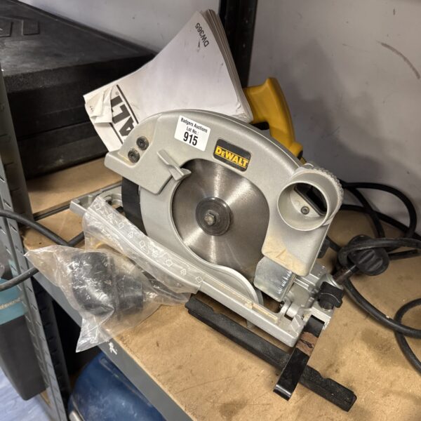 Vintage Dewalt DW365 circular saw for woodworking and DIY projects.
