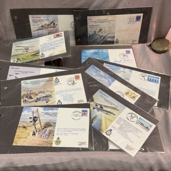 Folder of 48 R.A.F . Flown 1st day covers inc signed Leonard Cheshire