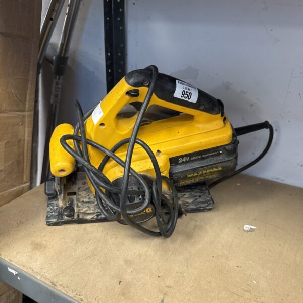 Vintage Dewalt 110V circular saw for woodworking and DIY projects.
