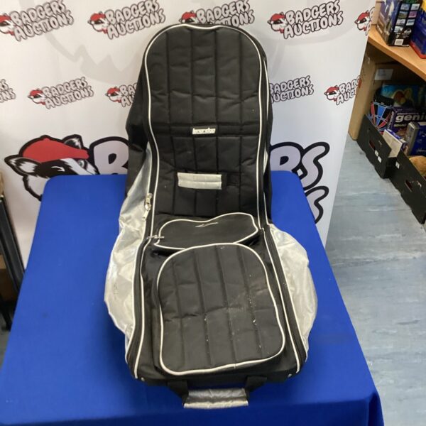 Longridge golf travel bag on wheels, ideal for transporting golf clubs.