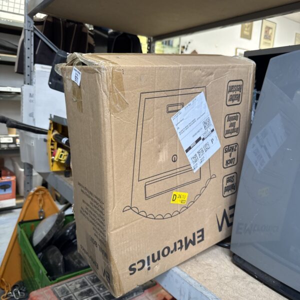 New Emtronics mailbox still sealed in original packaging.