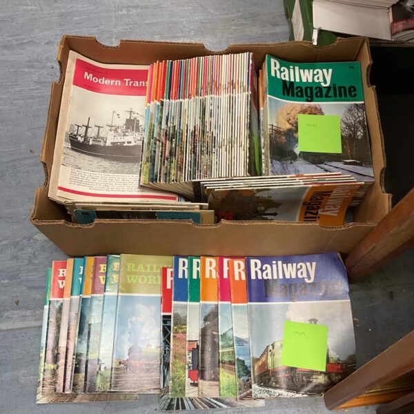 Vintage railway magazines from the 1960s and 1970s, a large collection.