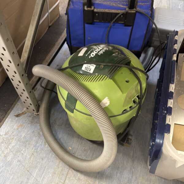 Vintage Goblin Aquavac industrial vacuum cleaner for wet and dry use.