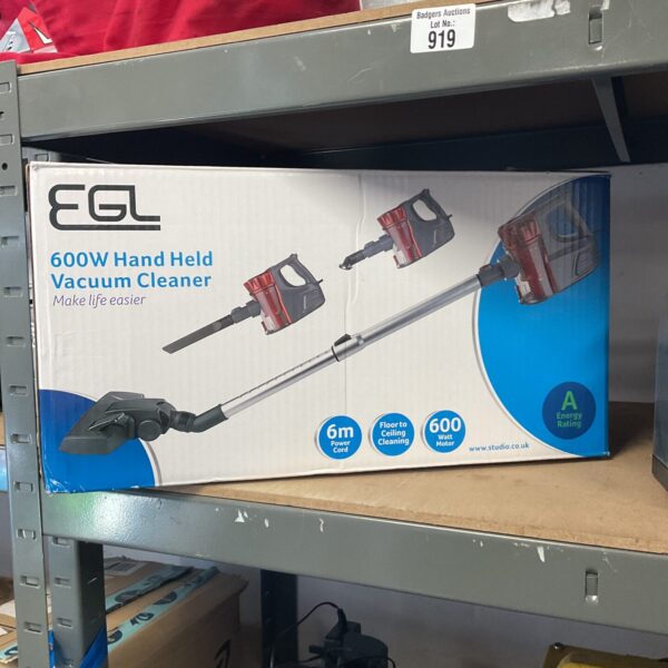 EGL 600w handheld vacuum cleaner, vintage portable hoover.