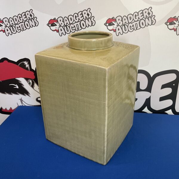 Large modern ceramic vase for home decor.