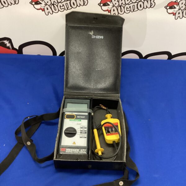 AVO digital loop tester for electrical safety and PAT testing.