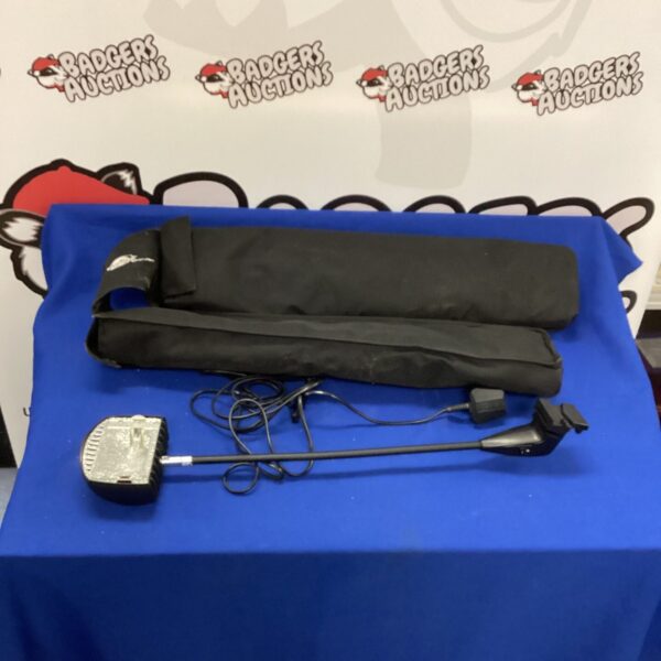 Pair of Expolinc spotlights for stage and event lighting.