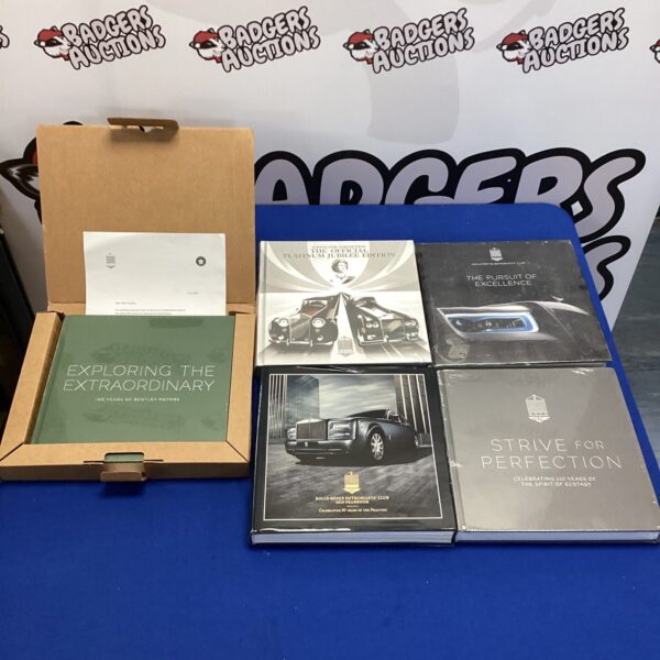 Lot of five Rolls Royce Enthusiasts Club books for collectors.
