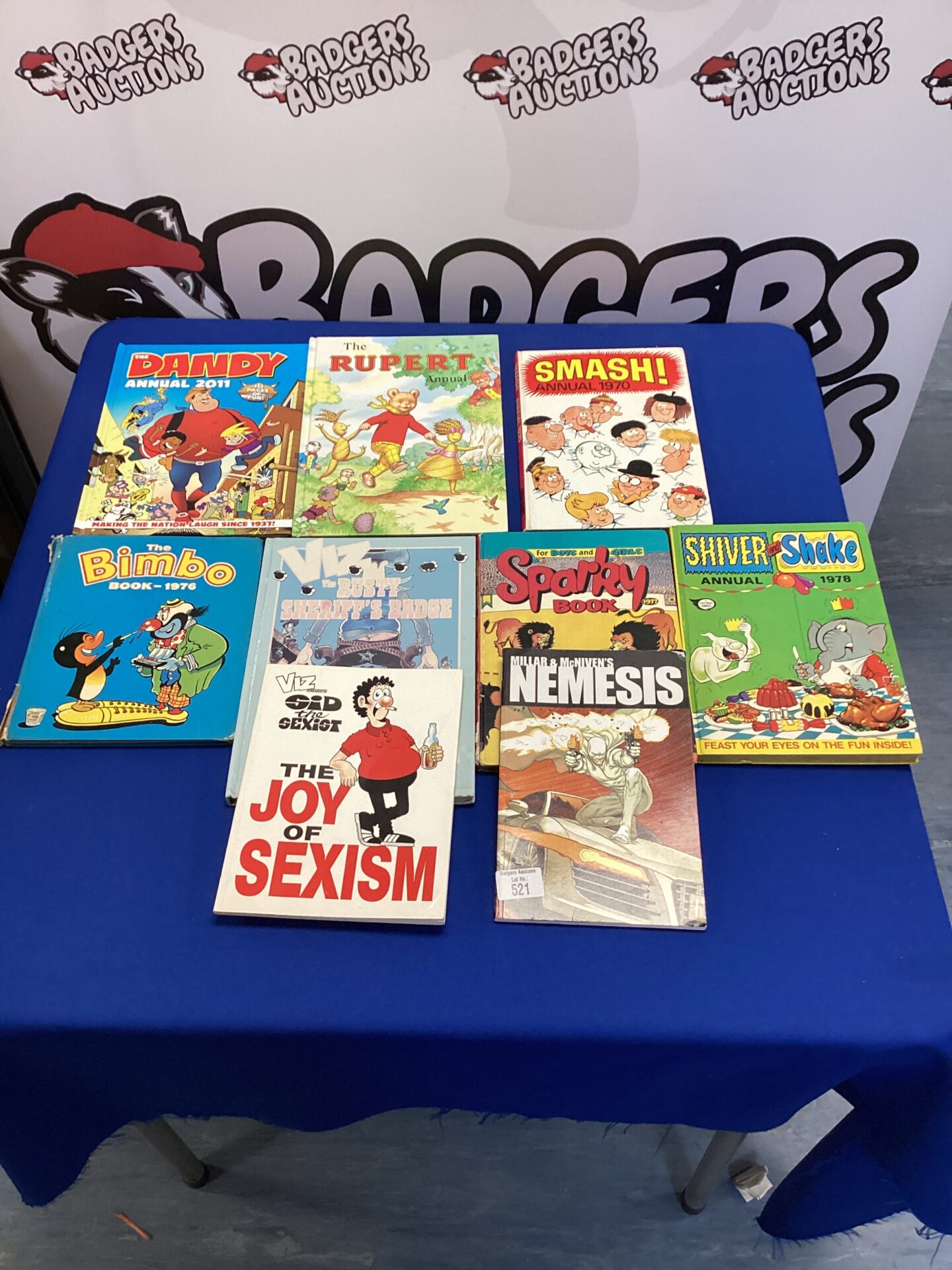 552 Seven annuals inc viz & dandy with nemesis comic