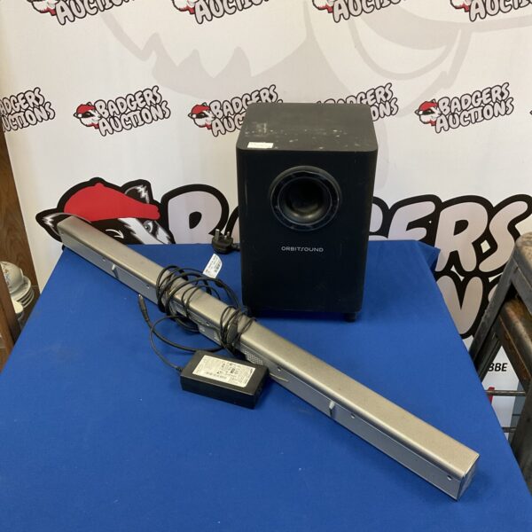 Orbit Sound subwoofer with Samsung HW-F551 soundbar for home cinema.