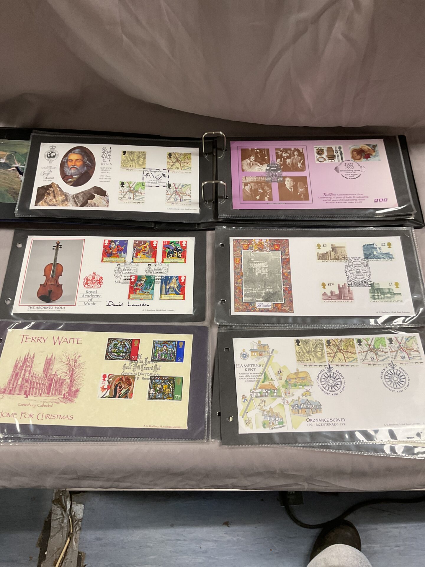 865 1st day cover album of assorted covers