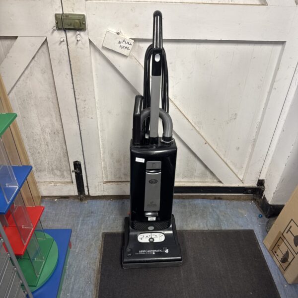 Sebo X4 automatic upright vacuum cleaner in used condition.