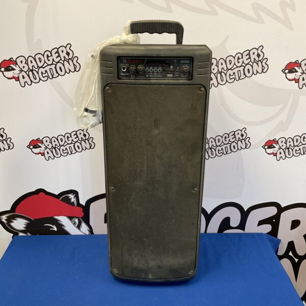 Vintage Kimiso portable speaker with cassette player and radio.