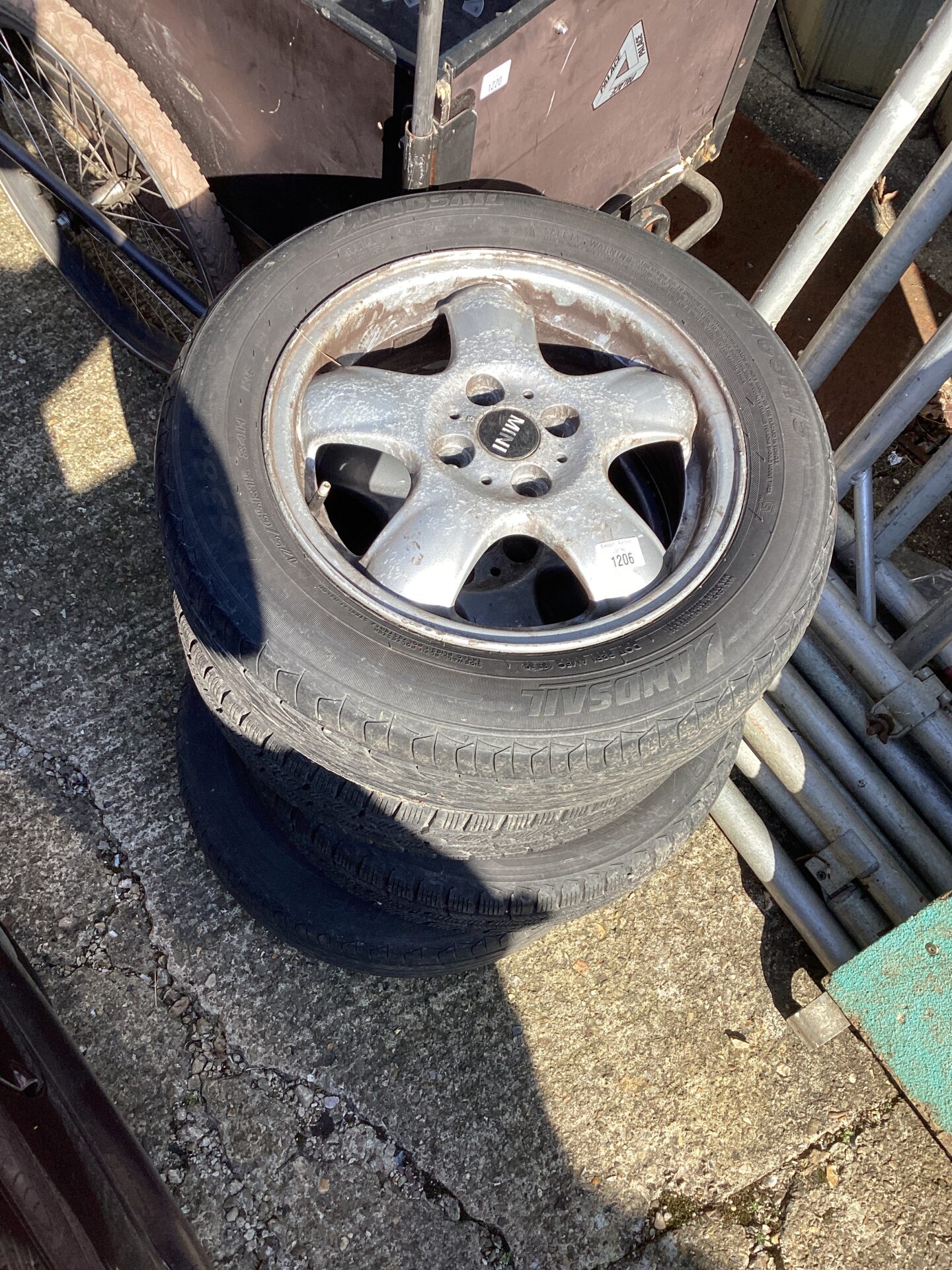 1206 Set of four Mini Alloy Wheels