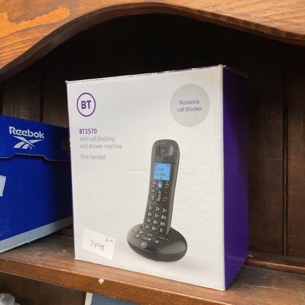 BT BT3570 home phone with call blocker, cordless landline telephone.