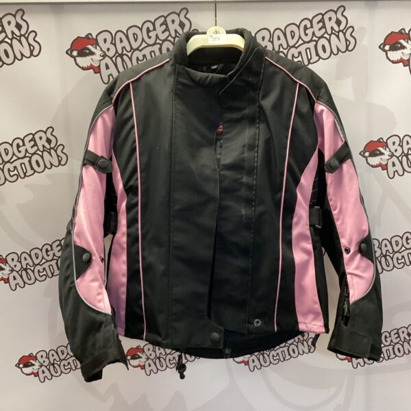 Black City of Leather XXS motorcycle jacket for women.