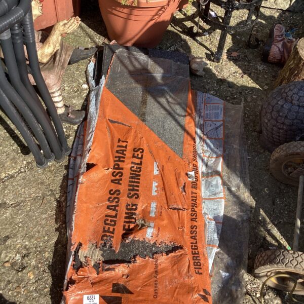 Roll of fibreglass roofing sheets for garden projects.