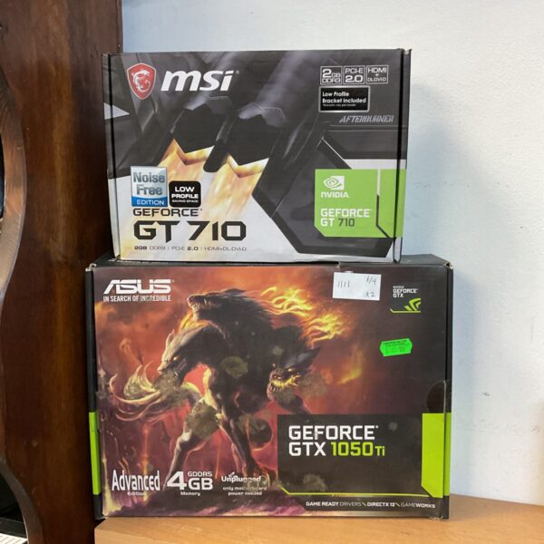 MSI and ASUS graphics cards for PC gaming and visual enhancement.