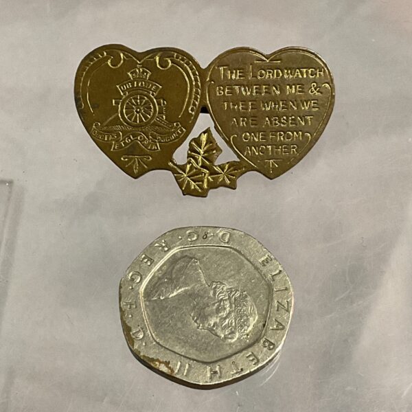Vintage Royal Artillery sweetheart brooch from WW1.