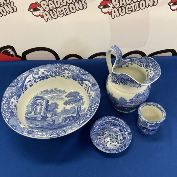 Antique Copeland Spode wash bowl and jug in the Italian pattern.