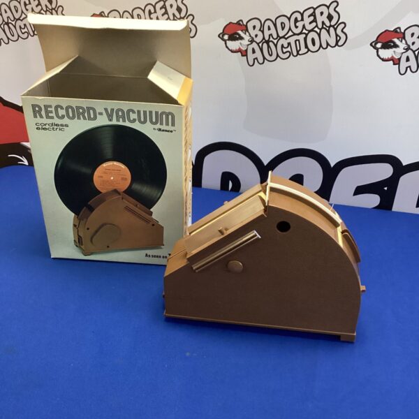 Vintage Ronco record vacuum cleaner for vinyl records.