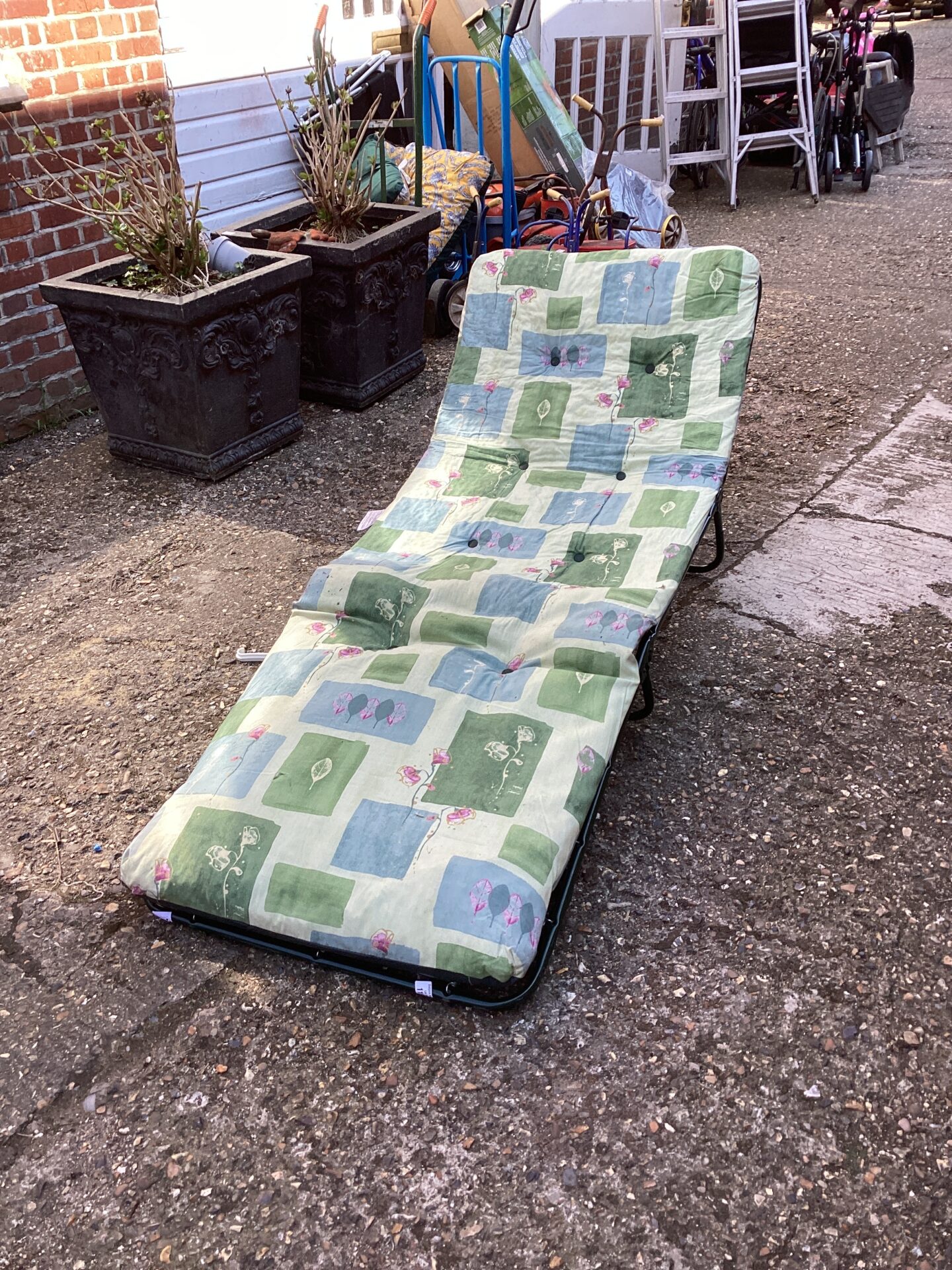 1249 Garden Sun lounger with cushion