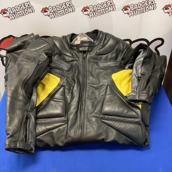 Size 48 Euro motorcycle leathers for racing and protection.