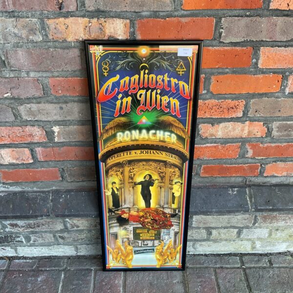 Vintage Cagliostro in Wien poster from the Ronacher Opera.