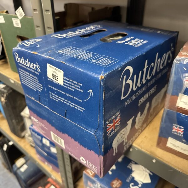 Pack of 24 cans of butchers wet dog food assorted flavours