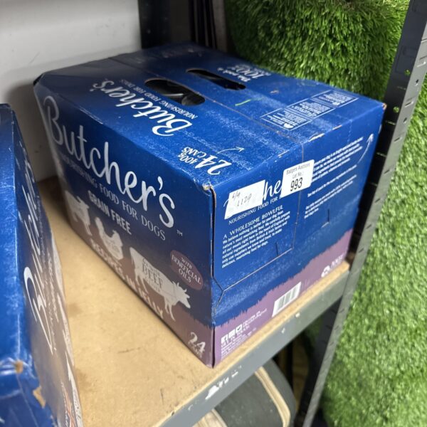 Butchers wet dog food multipack of 24 cans.