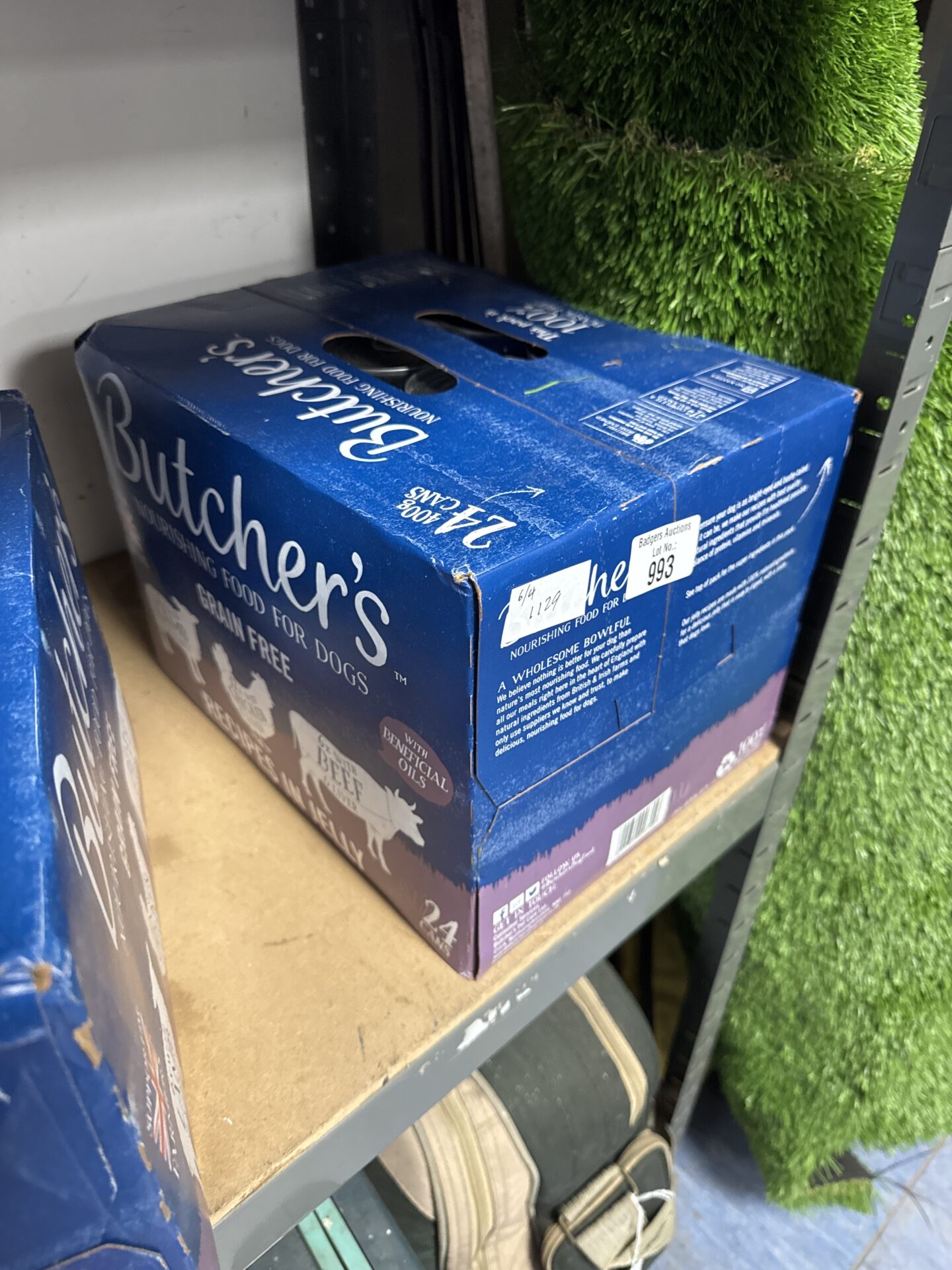 993 Pack of 24 cans of butchers wet dog food assorted flavours