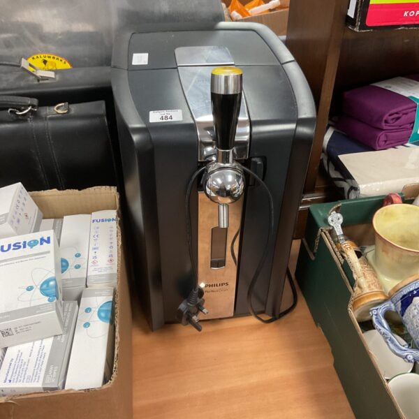 Black Philips PerfectDraft beer machine for home use.