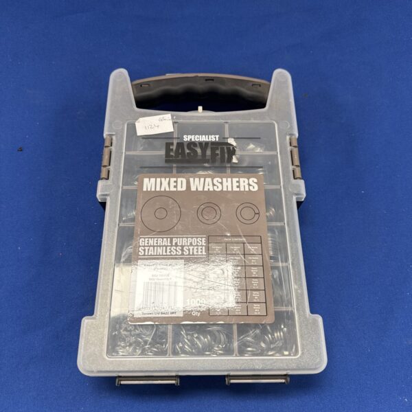 Specialist Easyfix washer set in clear storage box.