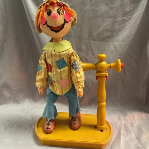 Vintage Mattel Scarecrow doll from 1973, a collectible toy.