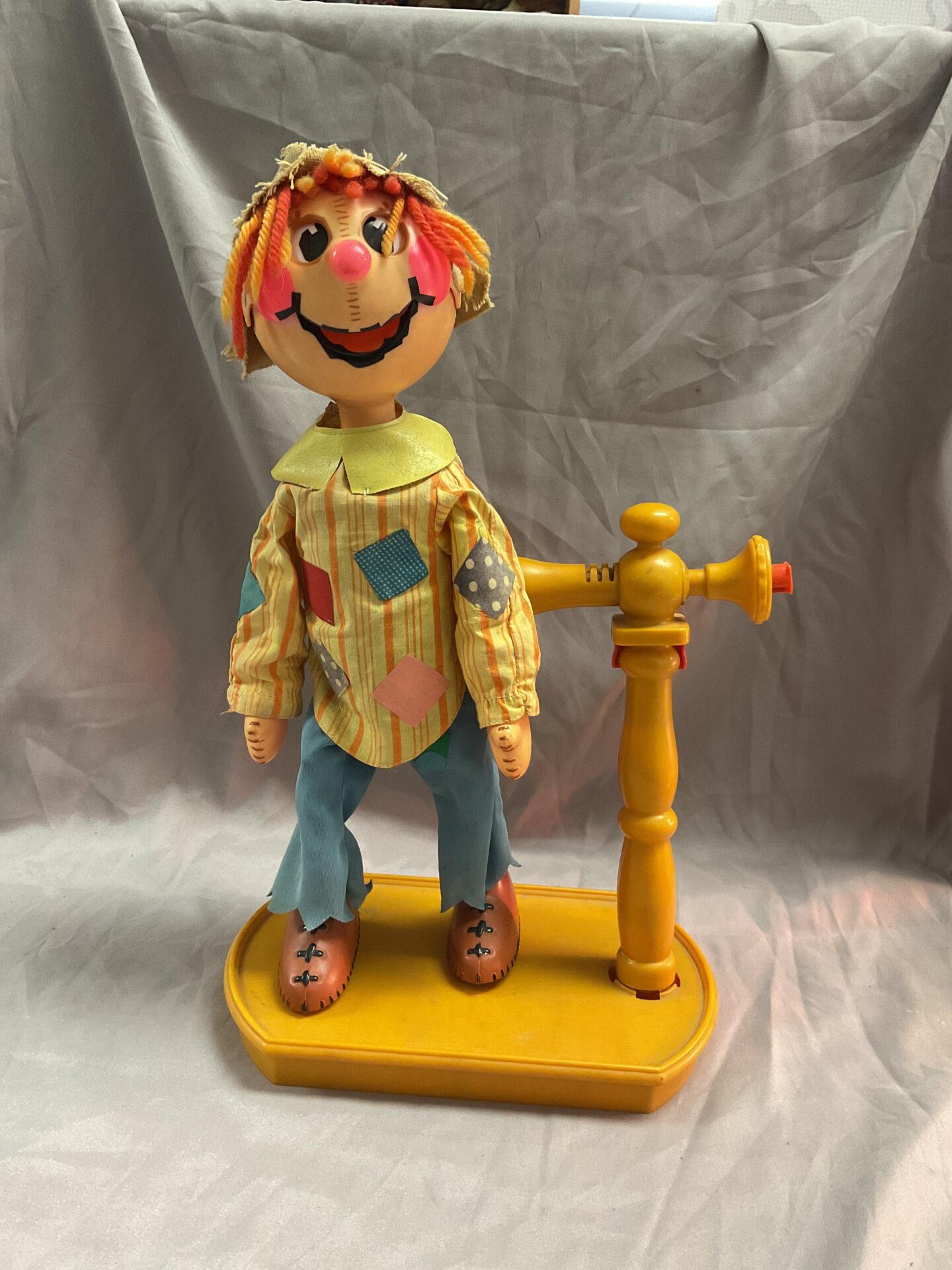 915 Vintage Mattel Scarecrow Scarycrow Show Off’s Dancing Marionette Doll 1973