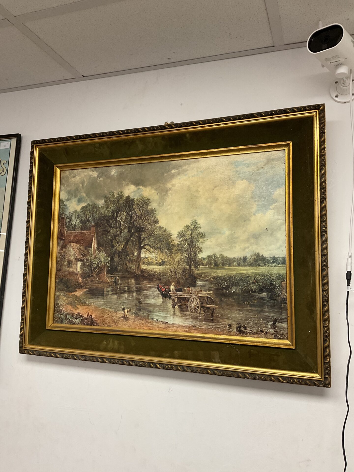 753 Vintage john Constable haywain print