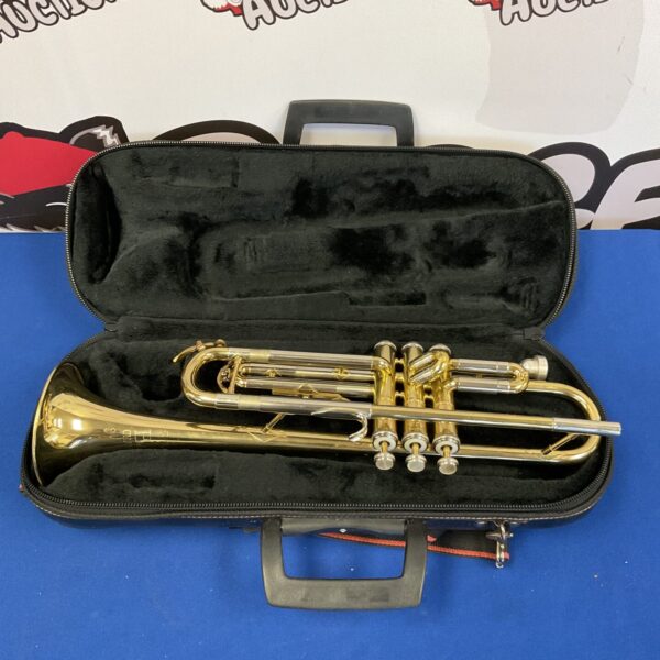 Vintage B&M Champion trumpet in its original hard case.