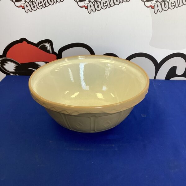 Vintage Mason Cash mixing bowl for kitchen use.