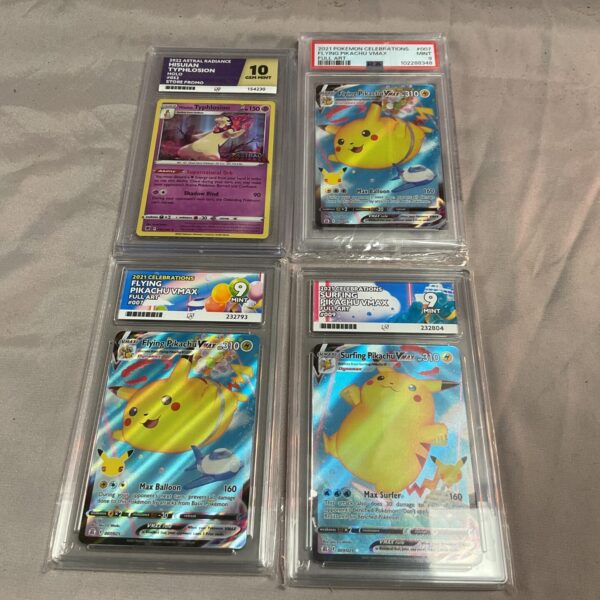 Graded Pikachu VMAX card from the Celebrations set, professionally graded.